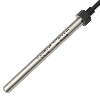 Valor de resistência R25C 10KΩ±2% Sensor de temperatura NTC com diâmetro de sonda de 5 mm e suporte OEM personalizado